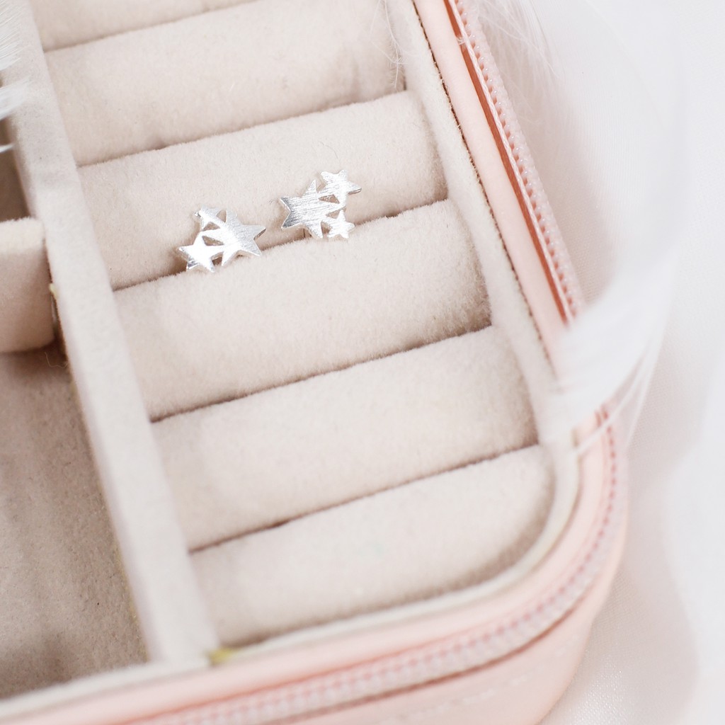 Khuyên tai bac thiết kế hình ngôi sao thời trang cho nữ ANTA Jewelry - ATJ3567A