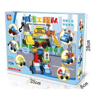 [Rẻ Vô Địch] Lego Xếp Hình Robot - Ô Tô 103 Chi Tiết