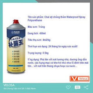 Chuyên sỉ Chai xịt chống thấm nước - chống dột - Bình xịt chống thấm dung tích 450ml