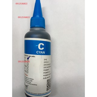 Mực in phun mầu xanh 100ml cho máy in epson