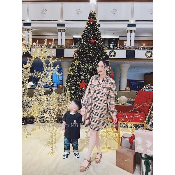 Váy sơ mi kẻ Bbr