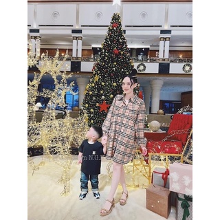 Váy sơ mi kẻ Bbr