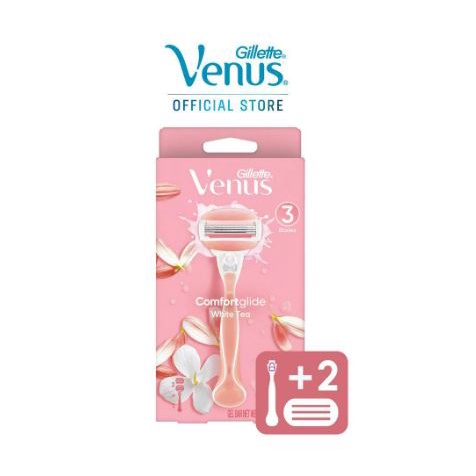 Dao cạo cho phụ nữ Gillette Venus hương hoa trà trắng(Gillette Venus Comfortglide White Tea)