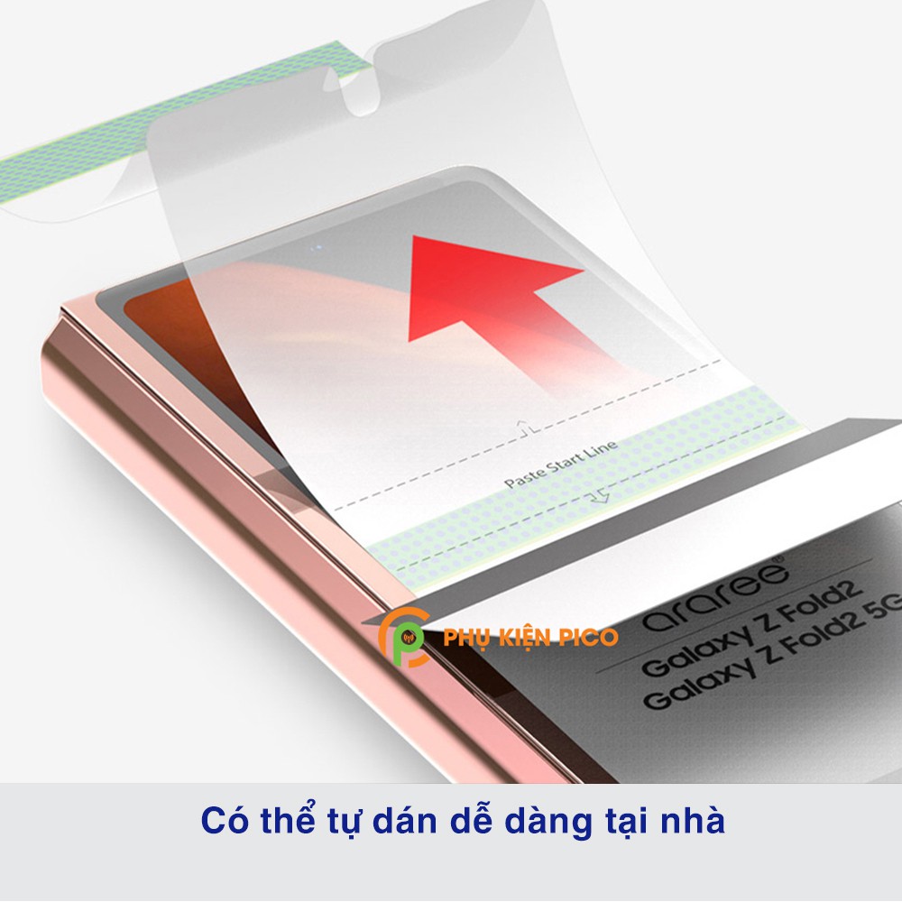 Dán lưng Samsung Z Fold 2 chống bám vân tay dẻo vân mờ PPF tự phục hồi vết xước - Dán lưng Samsung Galaxy Z Fold 2