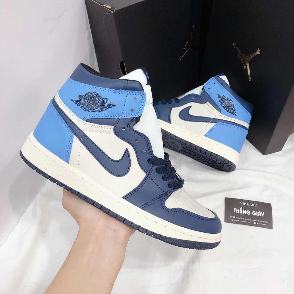 Giày Thể Thao Nam Nữ Ngô Thắng JD Cao Kem Xanh