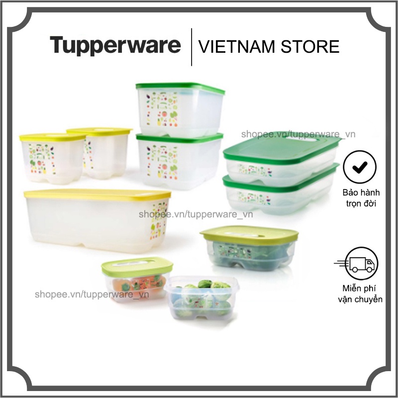 Hộp Trữ Mát Có Nút Hô Hấp Ventsmart Tupperware (các size)