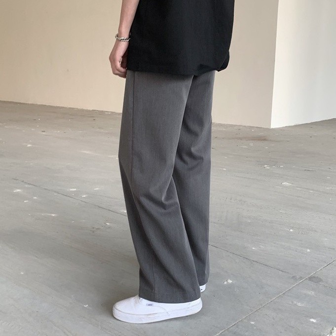 Quần Dài Dáng Suông Rộng Phong Cách Thời Trang Hàn Quốc Cho Nam Giới