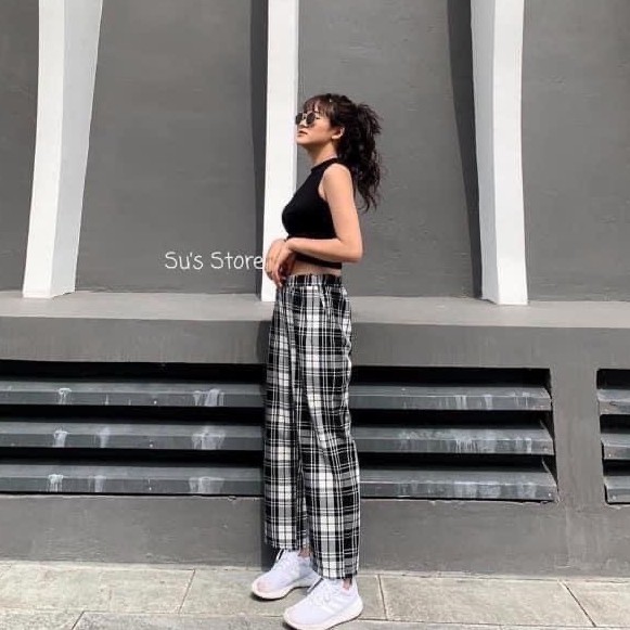 Quần Dài Kẻ Caro Siêu Xinh 💖FREESHIP💖Quần Nữ Caro HOT TREND 2020[ Hình Thật]