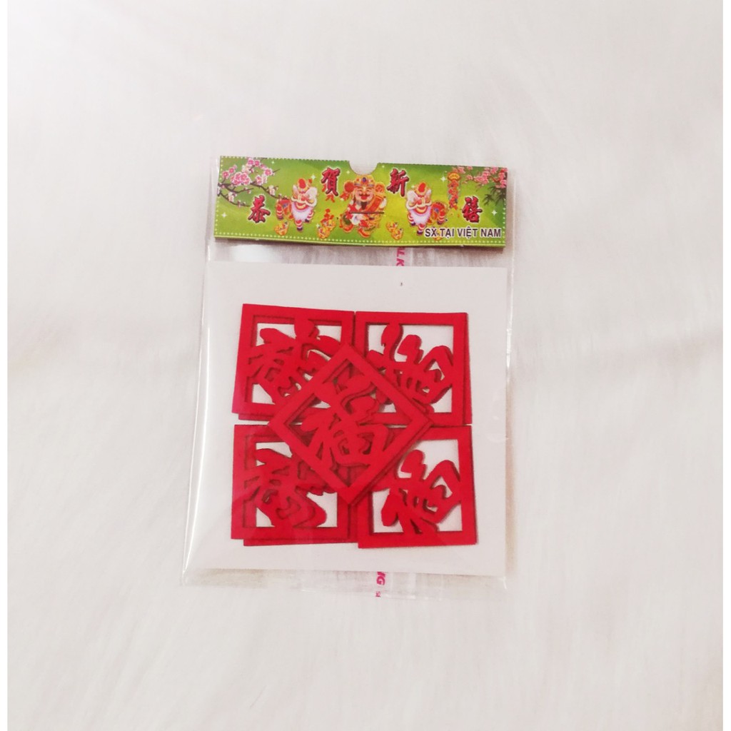 [HÀNG TẾT] CHỮ DÁN TRÁI CÂY SIZE 3X3CM - NK