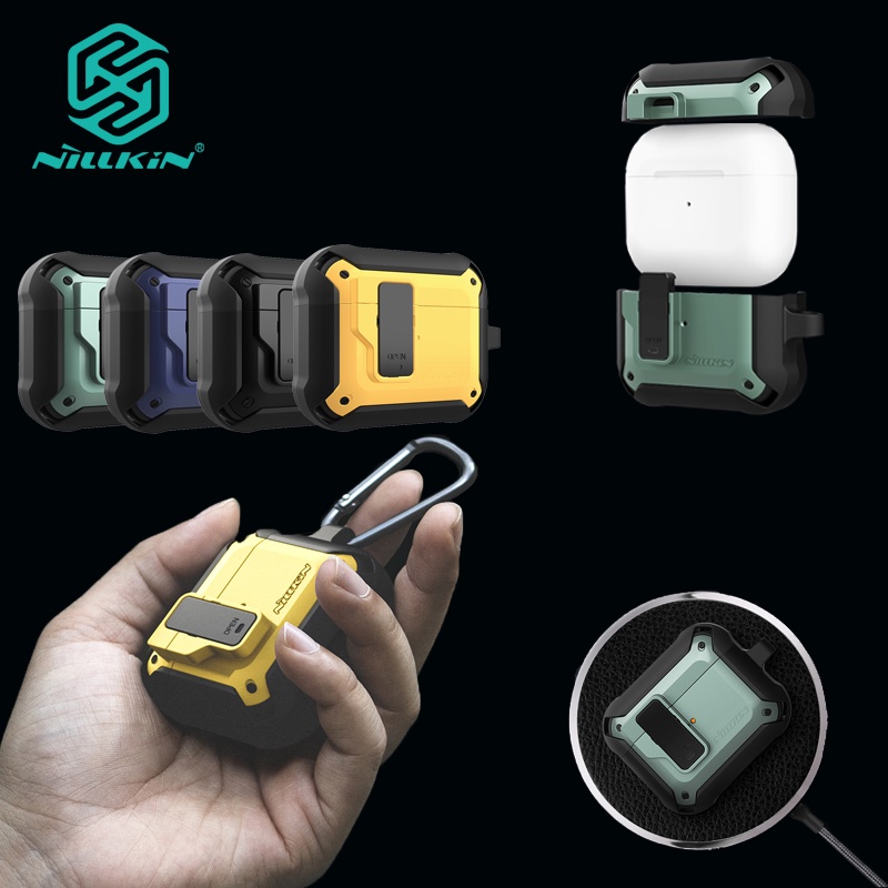 BENKS NILLKIN Vỏ bảo vệ chống sốc kèm móc khóa dành cho hộp sạc tai nghe Airpods Pro