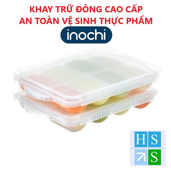 KHAY TRỮ ĐÔNG đồ ăn dặm Amori INOCHI nhựa nguyên sinh an toàn thực phẩm cho bé - NPP HS Shop Đà Nẵng