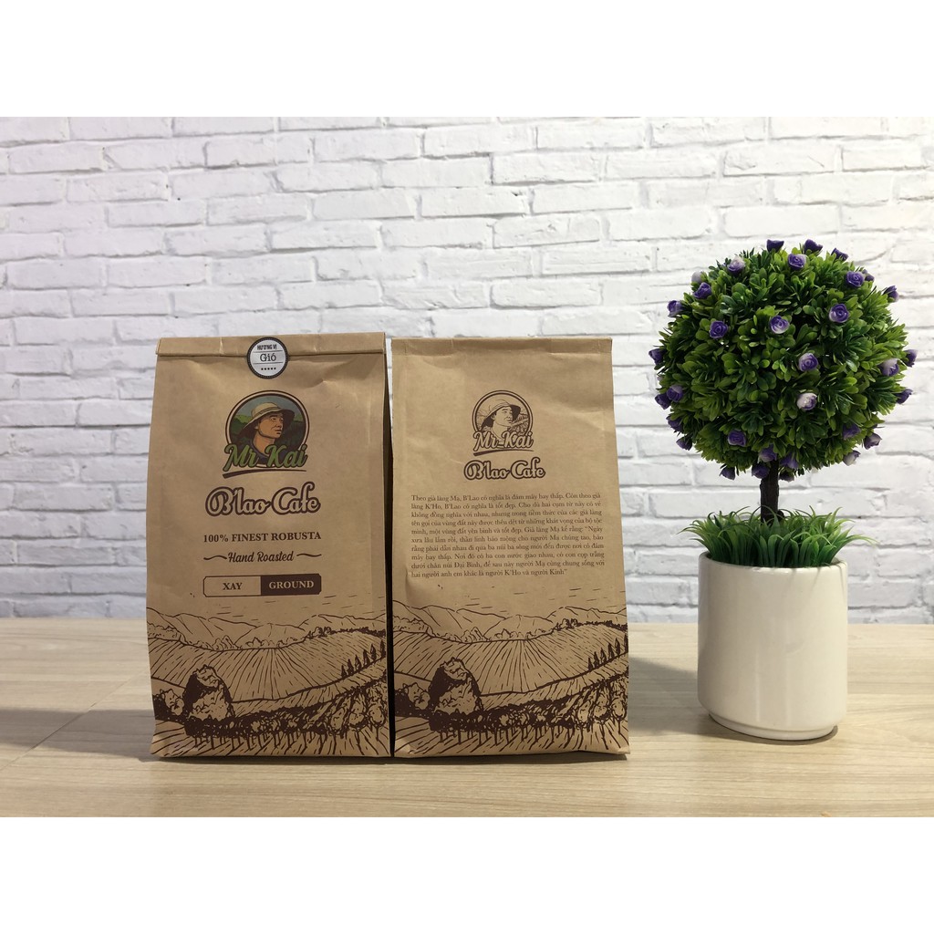 Mr.Kai B'lao Coffee Hương Vị Gió - Cafe Rang Xay (Robusta + Arabica) Tẩm mật ong - 500gram
