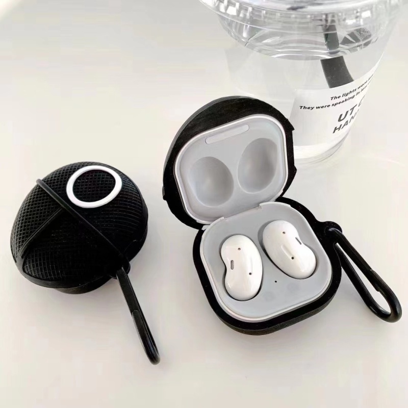 Vỏ Bảo Vệ Hộp Sạc Tai Nghe bluetooth samsung galaxy buds live & buds fe / buds pro Bằng Silicon Mềm Hình Quái Vật galaxy buds2
