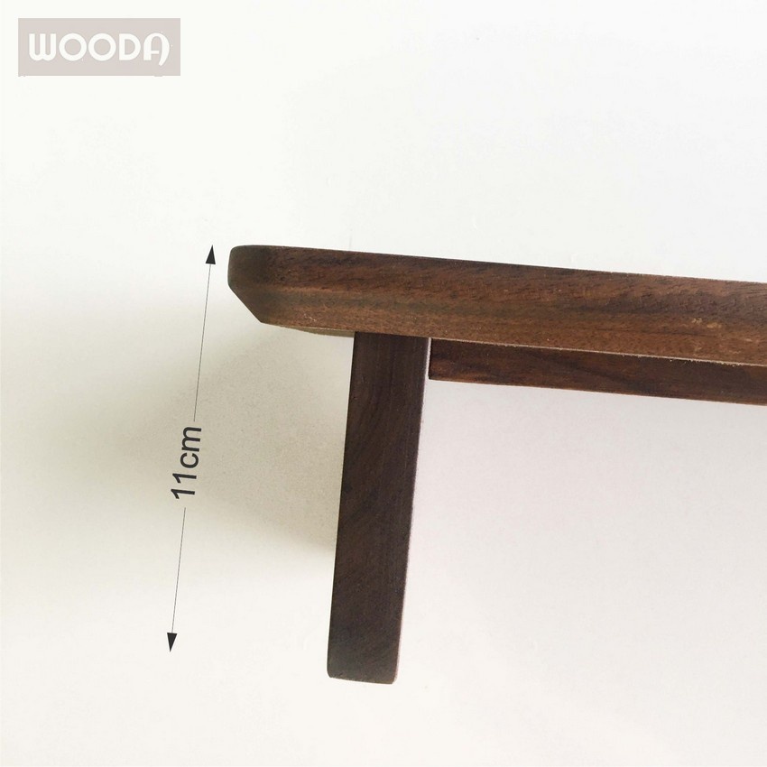 Kệ gỗ Walnut  cao cấp tháo lắp được, giá kê màn hình gỗ tự nhiên dùng cho màn hình máy tính, TV