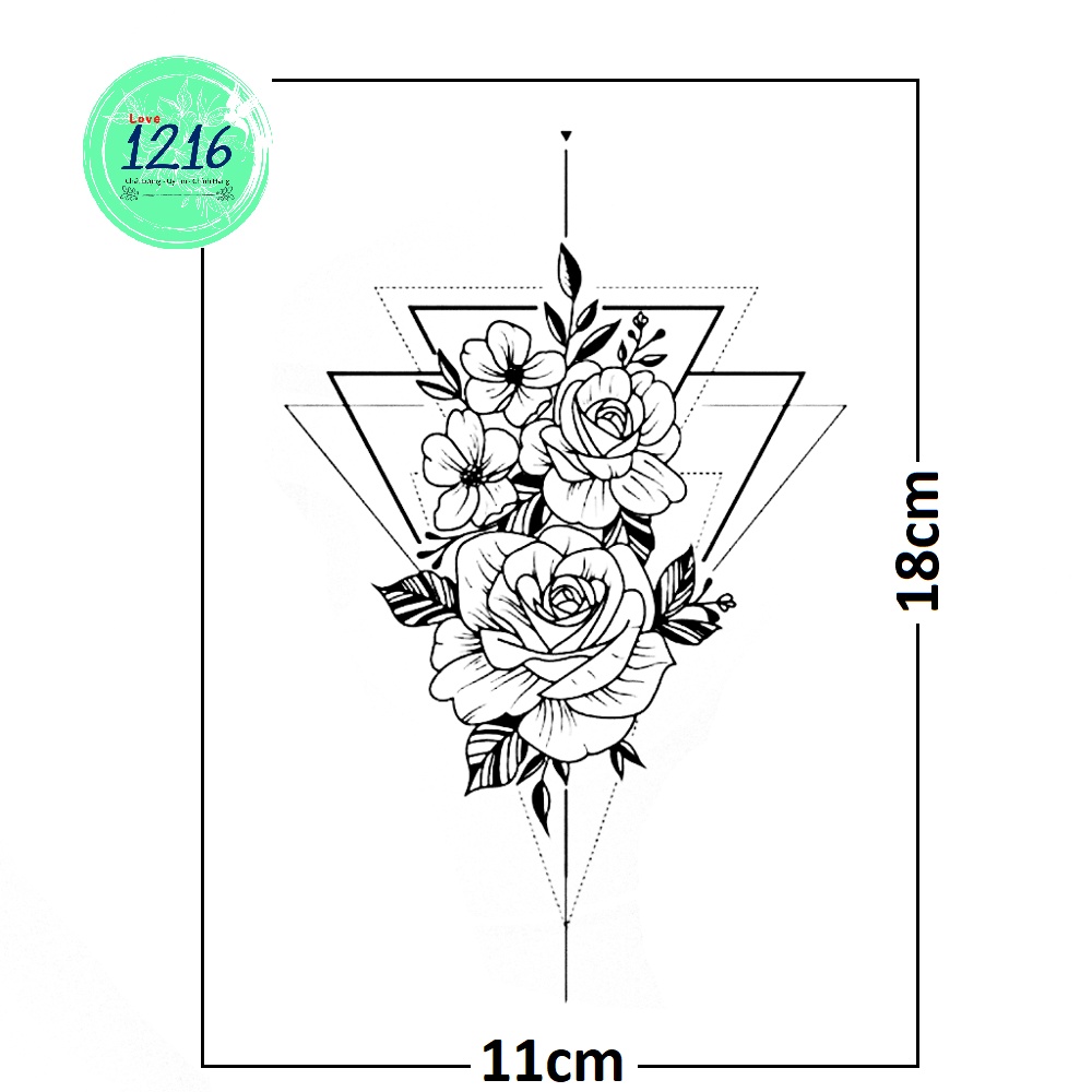 【Hình Xăm Ma Thuật 18*11cm】Hình Xăm Kéo Dài Đến 15 Ngày; Hình Xăm Dán Chống Nước, Hình xăm Tạm Thời, Hình Săm Giả