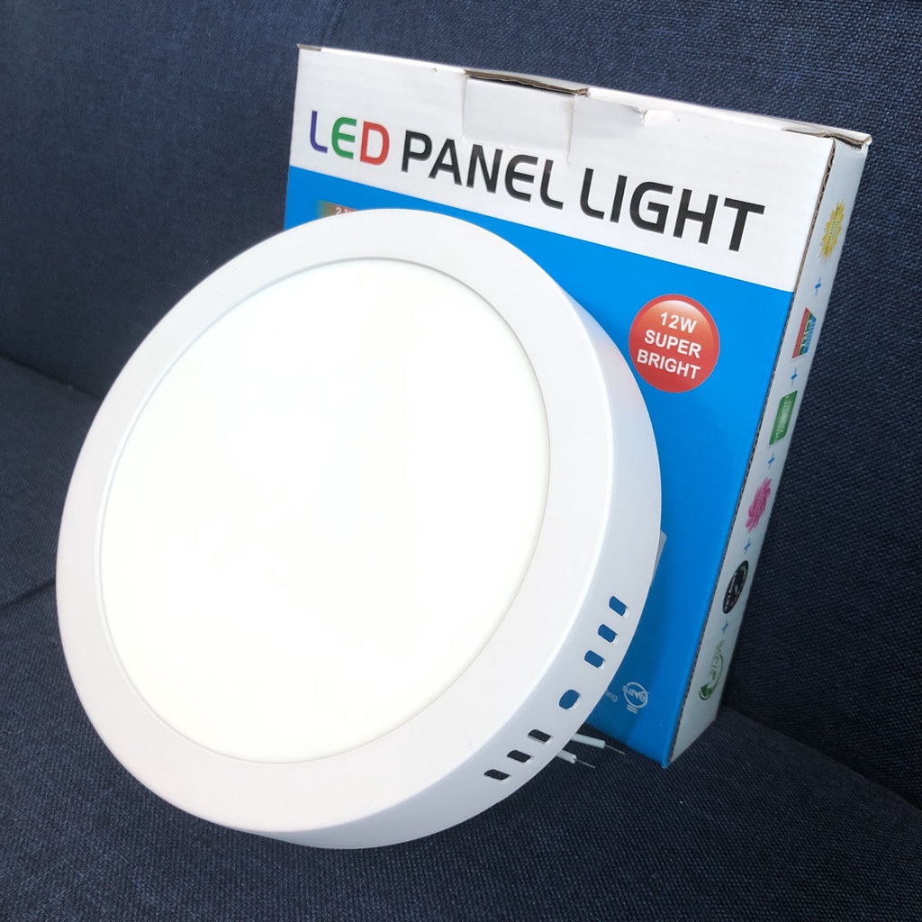 Đèn LED ốp trần tròn 12w cho ánh sáng trắng, góc sáng rộng, tiết kiệm điện, siêu bền