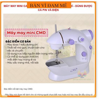 Siêu sale - Hàng Chính hãng Máy May Mini Đa Năng Có Vắt Sổ