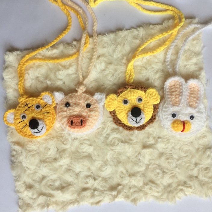 Túi đựng tỏi cho bé handmade, túi đựng tỏi bình an.