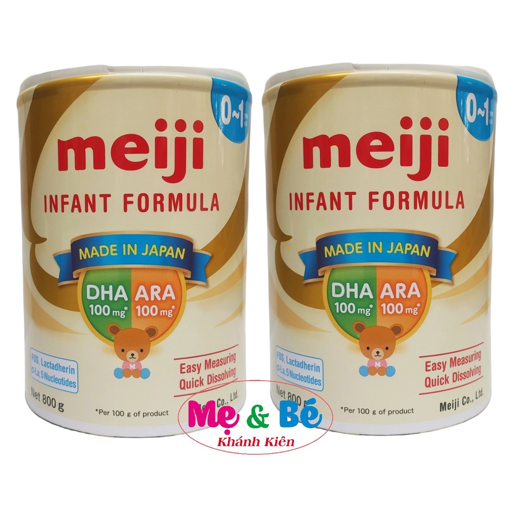 Combo 2 Hộp Sữa meiji số 0 800g nhập khẩu(Mẫu mới,date 2023)