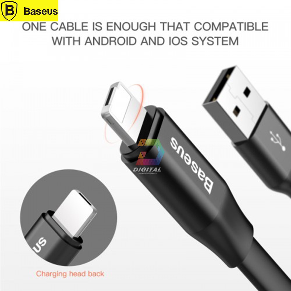 Cáp Sạc Đa Năng 2 in 1 MicroUSB & Lightning 23cm