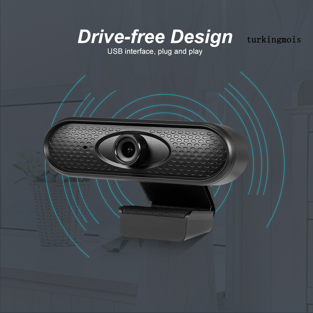 TSP_HD 1080P Home Webcam USB Video Recording Camera with Built-in Mic for Laptop PC