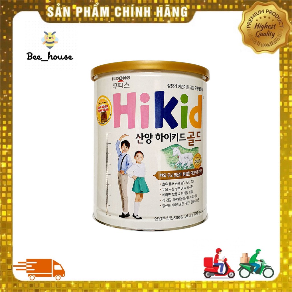 Sữa Hikid dê núi nội địa Hàn 700gr - 𝐁𝐞𝐞 𝐡𝐨𝐮𝐬𝐞