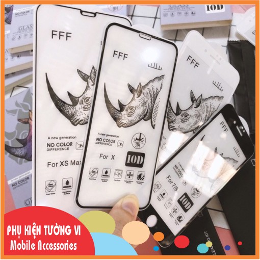 [10D Cao Cấp] Cường Lực Tê Giác Full Màn dành cho iPhone