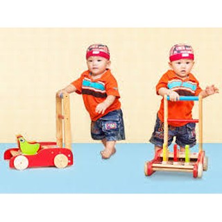 [Trợ giá] Xe Tập Đi Bằng Gỗ Cho Bé (tập đi 3 con chim)