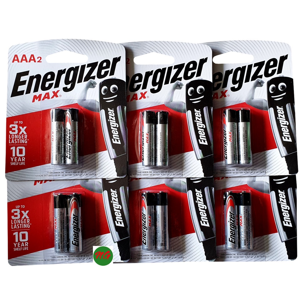 Bộ 12 viên pin tiểu AAA ( 3A)  hoặc AA ( 2A) ENERGIZER Max dòng alkaline 1.5V