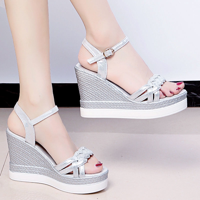 Xăng đan Đế Xuồng 10cm Thời Trang Cho Nữ