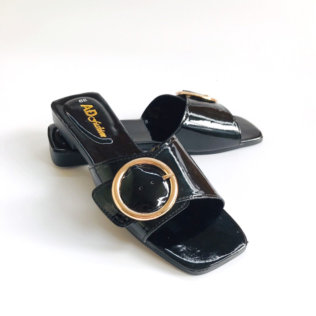 Dép nữ quai ngang móc tròn mẫu mới hot 2020 - Dozimax