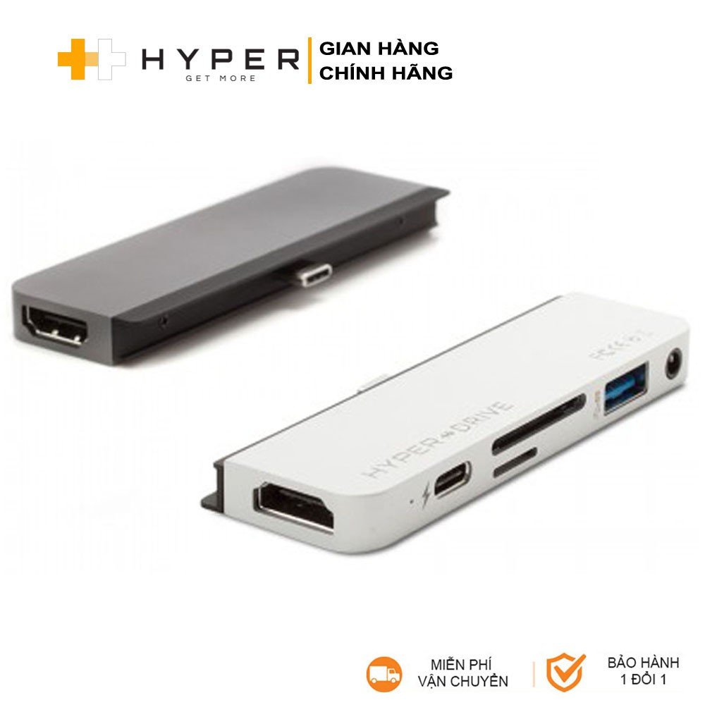 [Mã 2404EL10K giảm 10K đơn 20K] Cổng chuyển chuyên dụng HyperDrive 6-in-1 HDMI 4K/30Hz USB-C Hub