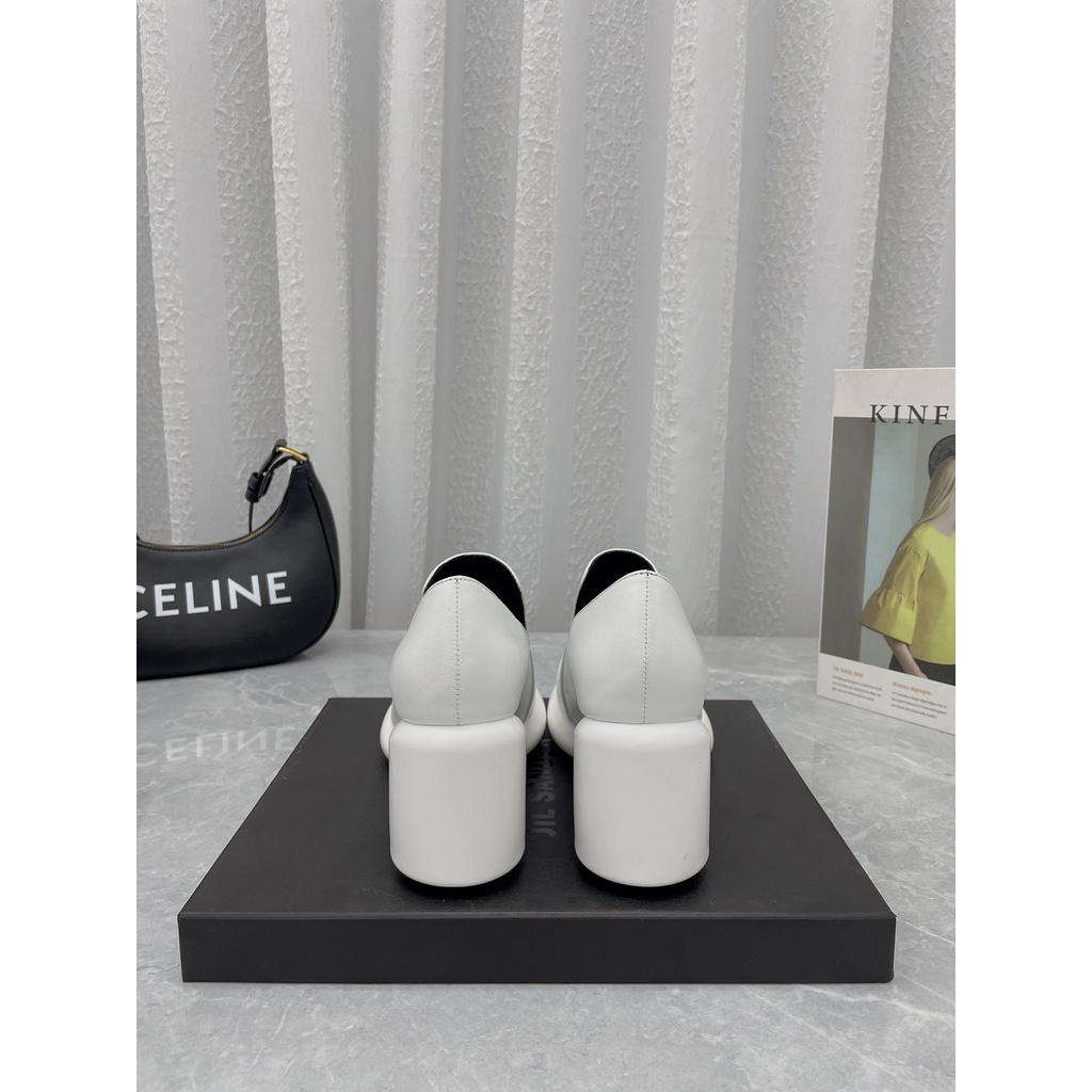 Giày cao gót da thật cao cấp JIL SANDER kiểu dáng độc lạ