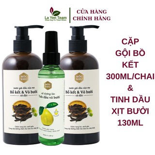 Nước Gội Đầu Bồ Kết Vỏ Bưởi Mộc Nhu - Combo Hấp Dẫn - Giảm Rụng Tóc Gàu Ngứa Hiệu Quả Nhanh