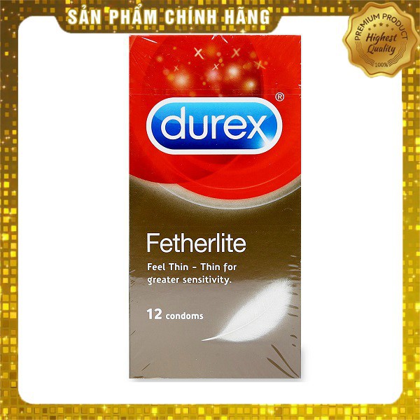 Bao cao su chính hãng hộp 12 chiếc Durex Fetherlite