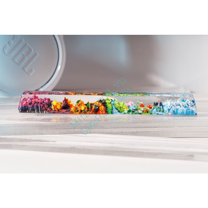 Nút space phím cơ Pokemon 2.Keycap space resin pokemon 2.Keycap Artisan