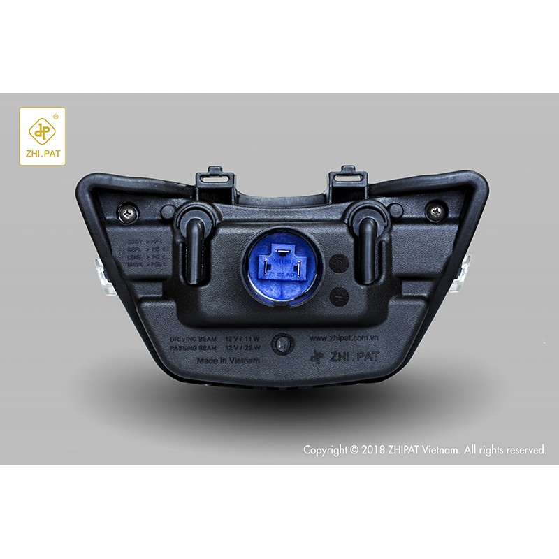 Đèn led Zhipat 2 tầng EXCITER 150 Sporty Viền Trắng chính hãng bảo hành 1 năm