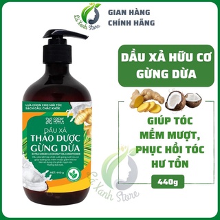 Dầu xả gừng dừa dưỡng tóc mềm mượt cỏ cây hoa lá 440ml