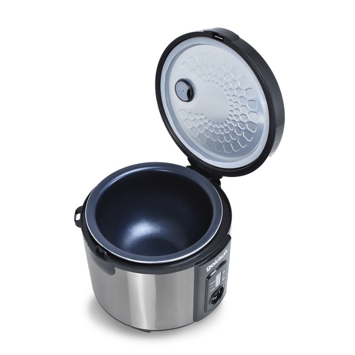 Nồi Cơm Điện lòng niêu Goldsun 1.8L - Goldsun công suất 700W và Goldsun GRC5043 900W - lòng nồi dày 2.5mm