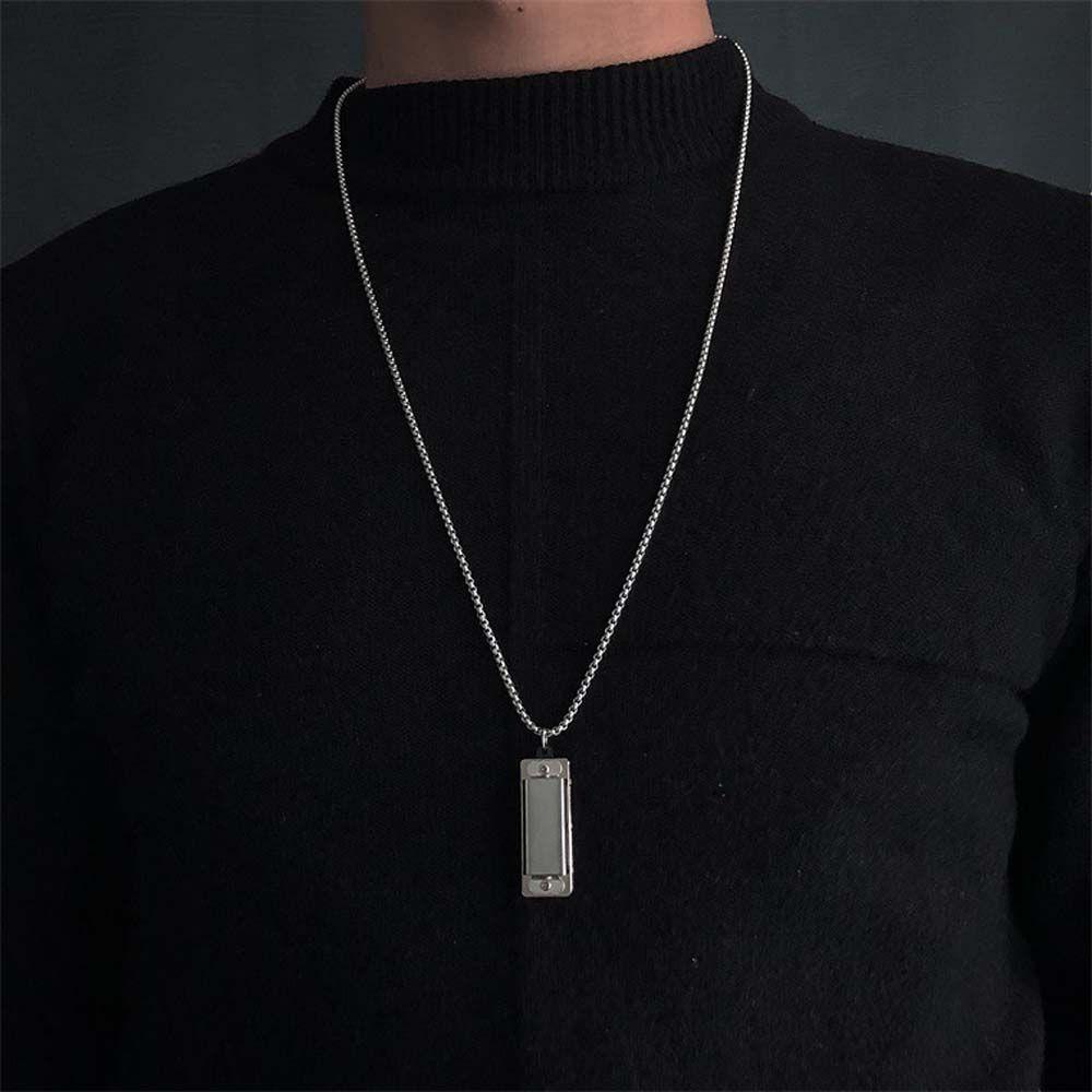 Vòng cổ Hợp Kim Mặt Hình Kèn Harmonica Mini Độc Đáo Cho Nam