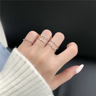 Set 5 nhẫn phong cách Hàn Quốc giản dị