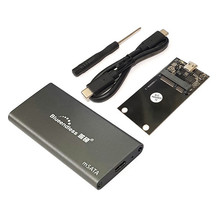 Box SSD mSATA USB3.1 type-C Blueendless M3C BX04 | WebRaoVat - webraovat.net.vn