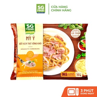 Mỳ Ý Xốt Kem Thịt Xông Khói SG Food 250g