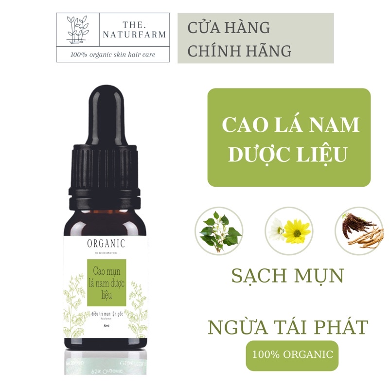 Cao lá nam dược liệu 5ML ( Cao mụn cô đặc ) giải quyết mụn từ nhẹ đến nặng