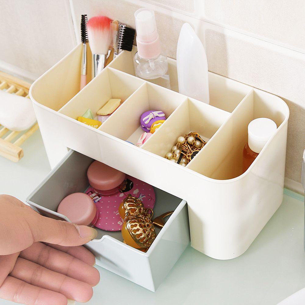 Hộp Đựng Đồ Trang Điểm / Trang Sức / Mỹ Phẩm / Móng Tay Bằng Nhựa Sức Chứa Lớn Phong Cách Hàn Quốc Cho