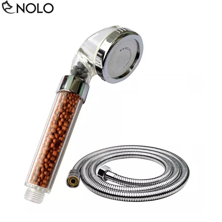 Vòi Sen Có Lọc Nước Tăng Áp Nano Chất Liệu Inox Kèm Dây .