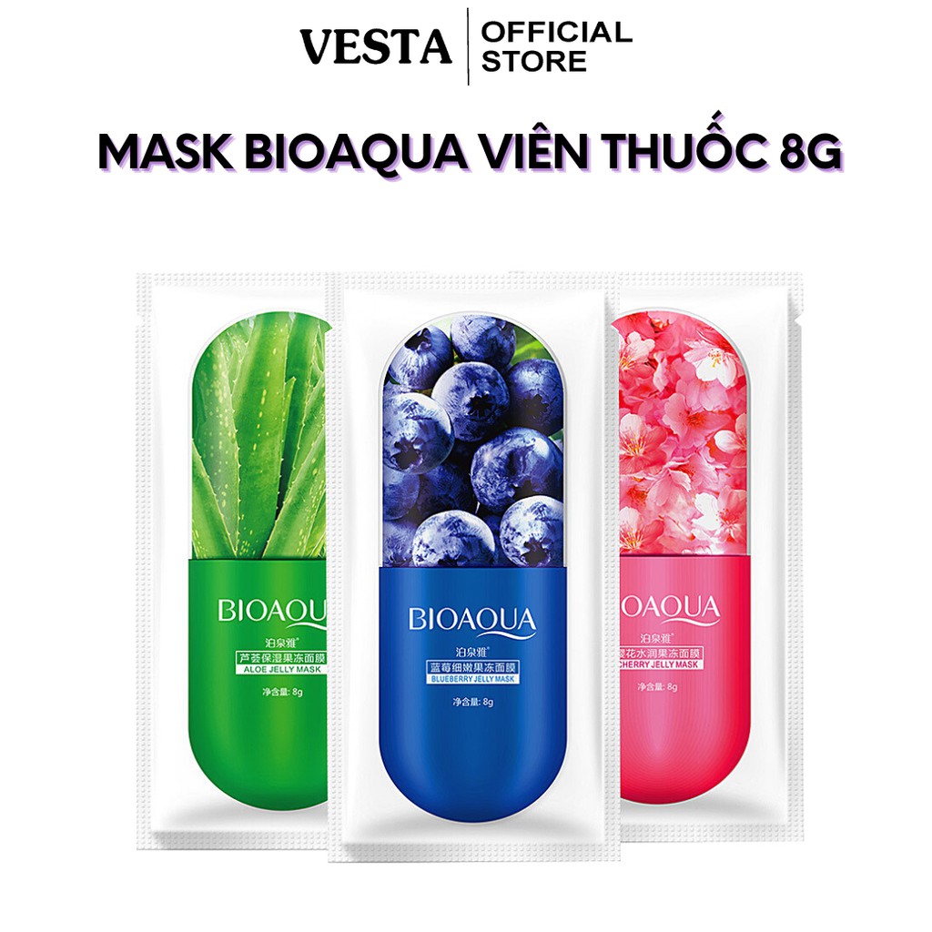 Mặt nạ ngủ jelly viên thuốc  - mask thạch dưỡng da cấp ẩm bioaqua