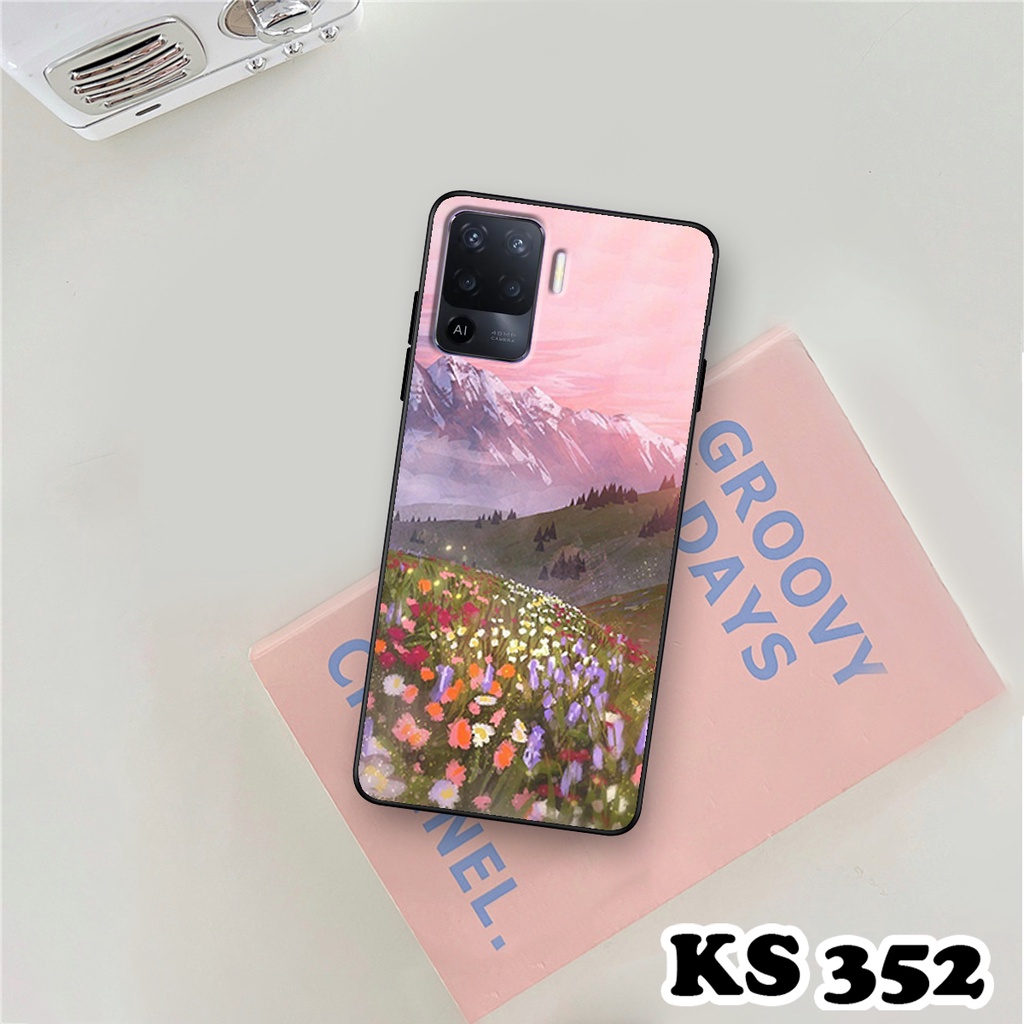 Ốp lưng Oppo A94 - Oppo A94 5G - Ốp in hình Cánh đồng hoa - Chất liệu TPU siêu bền