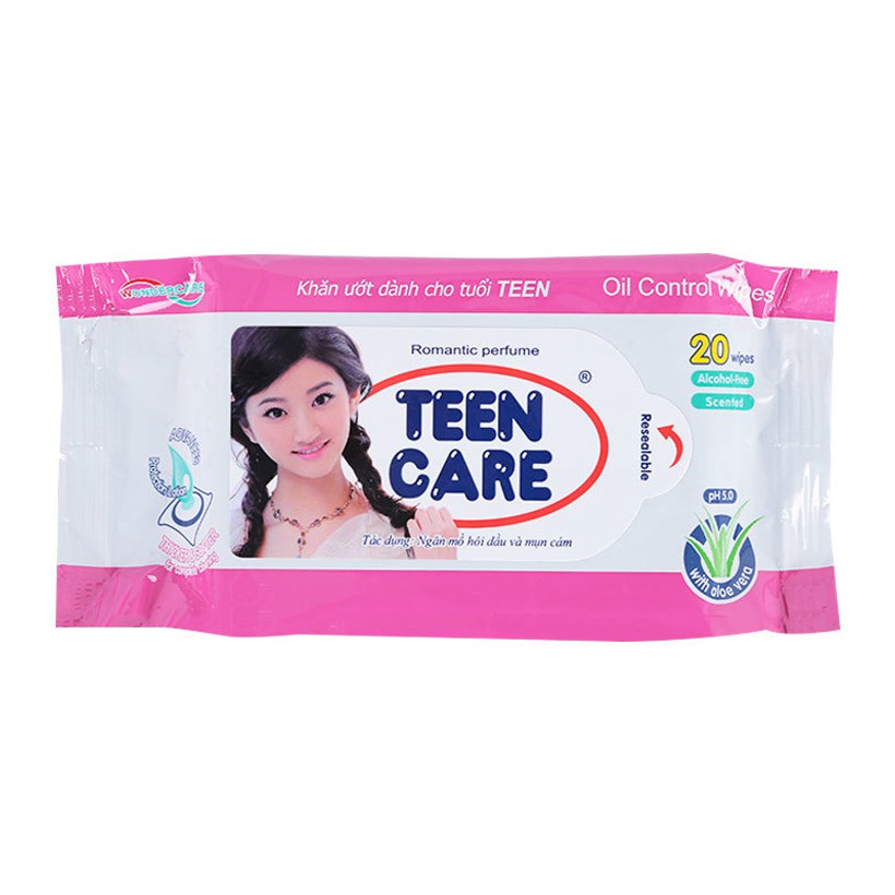 Khăn ướt Teen Care 20 tờ