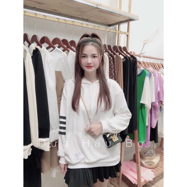 [Siêu đẹp ] Áo Nỉ dài tay có mũ, Aó Hoodie Hình Chữ form rộng freesize 40kg_68kg hot hít đẹp xuất sắc ( kèm ảnh thật) | BigBuy360 - bigbuy360.vn